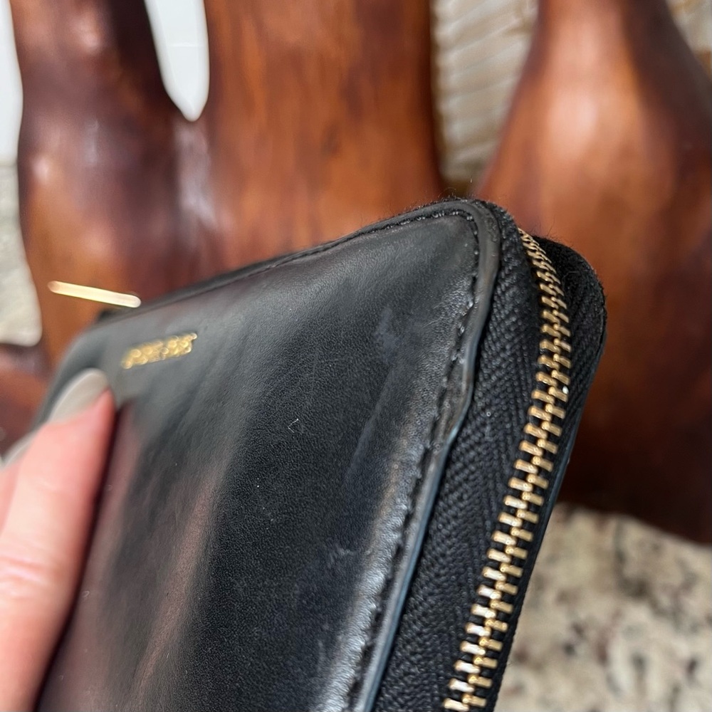 Michael Kors Leather Zip-Around Wallet - Picture 6 of 8